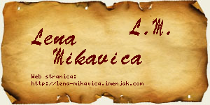 Lena Mikavica vizit kartica